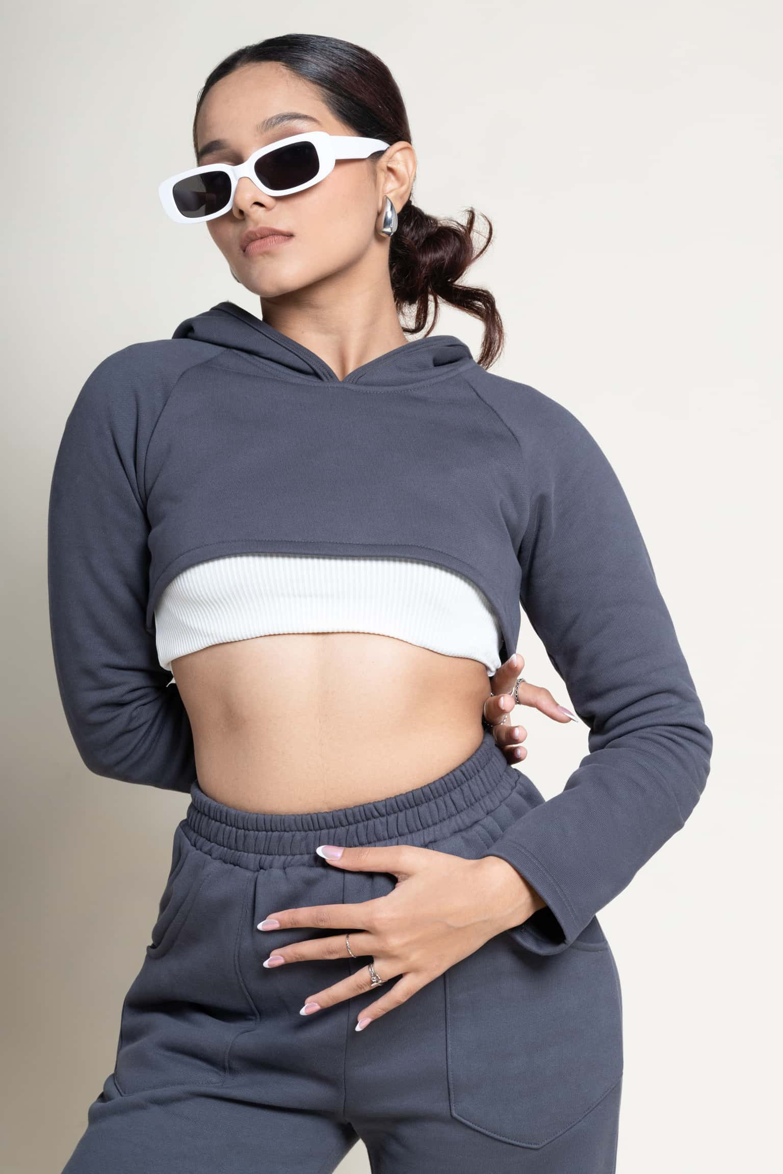 Classic cropped hoodie